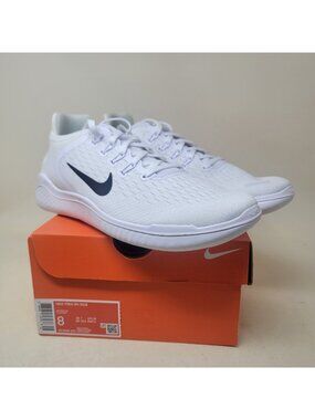Men's Size 8 Nike Free RN 2018 White Black 942836-100